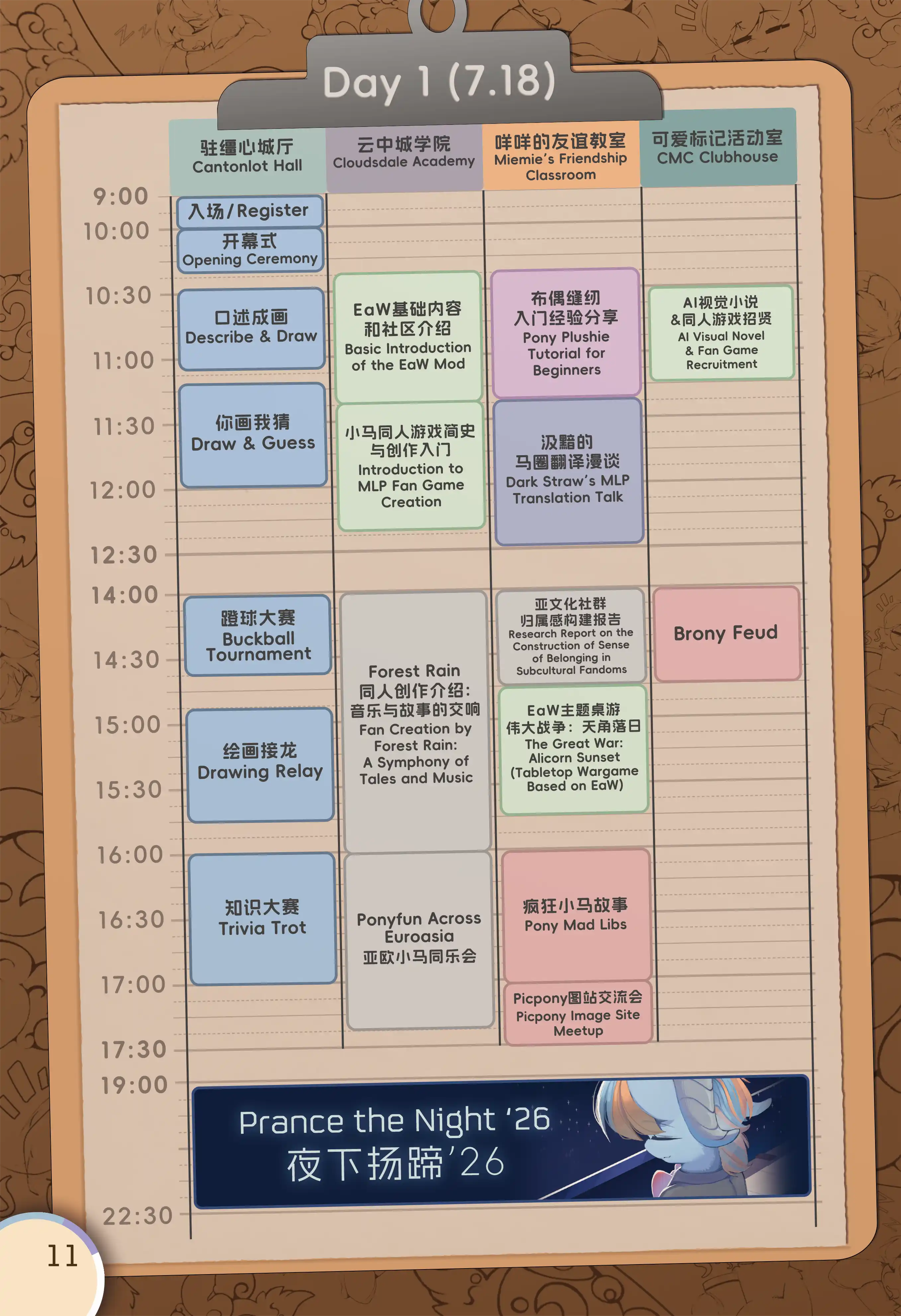 Day 1 日程